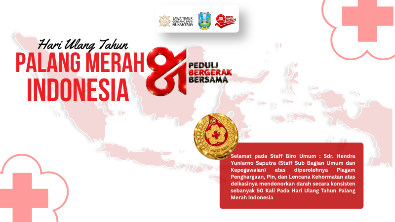 Staff Biro Umum Terima Penghargaan Donor Darah 50 Kali